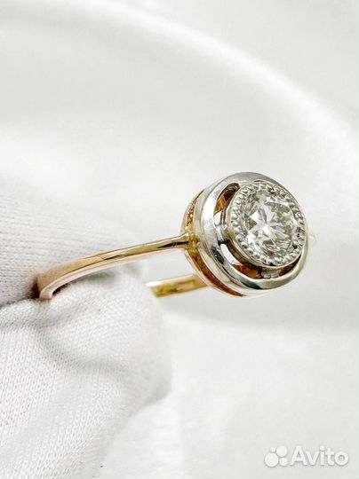 Золотое кольцо с бриллиантом 585 / 2.31 гр