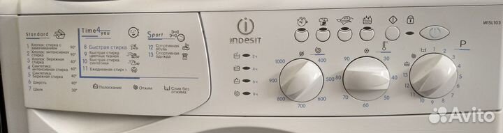 Стиральная машина Indesit Wisl103, 5 кг, 1000 об