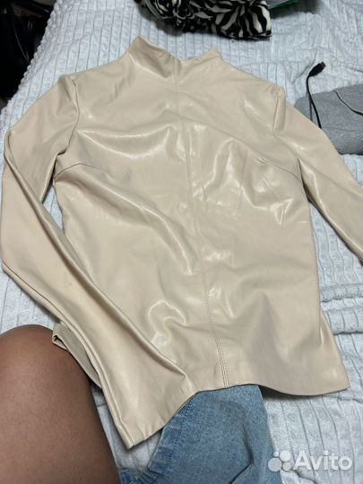 Кофта женская кожаная