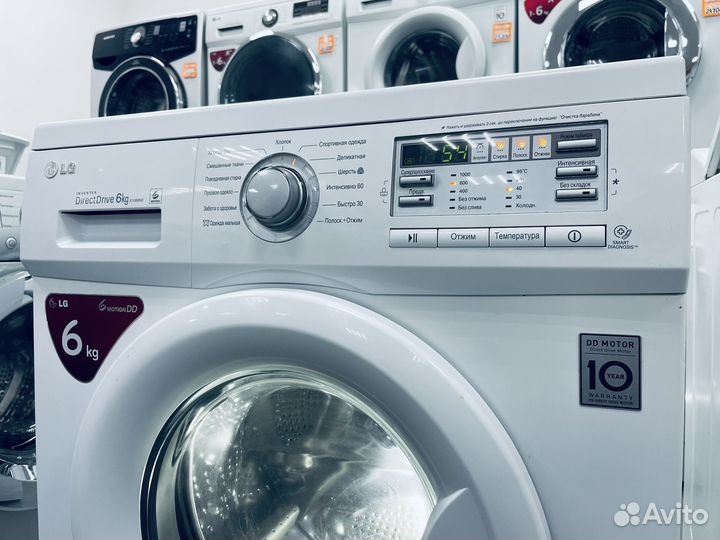 Стиральная машина бу. 6кг. 45см. 1000об. Гарантия