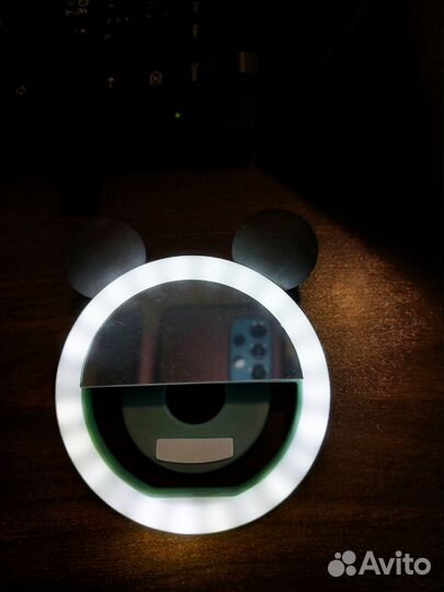 Селфи кольцо подсветка с зеркалом на телефон