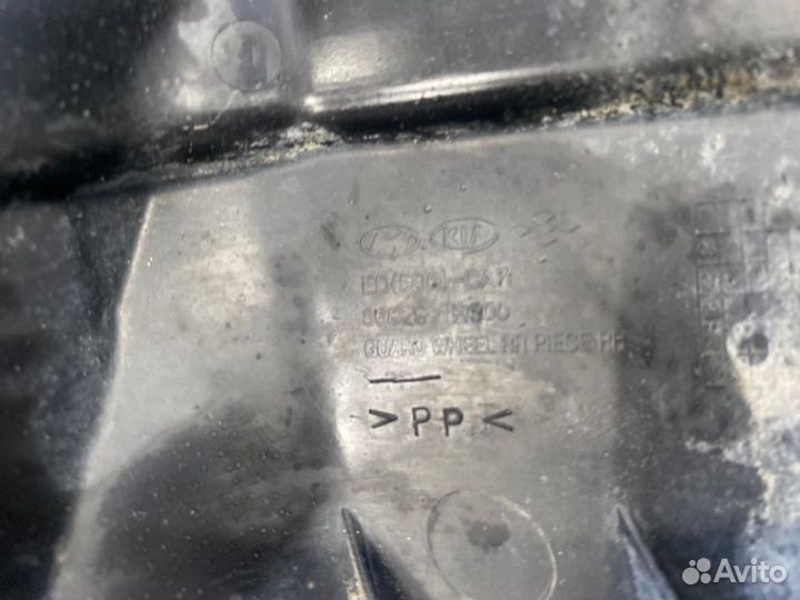 Накладка бампера задняя Kia Ceed ED G4FA 2006-2010