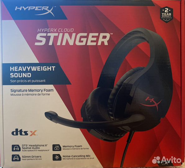Игровые наушники HyperX Cloud Stinger Black