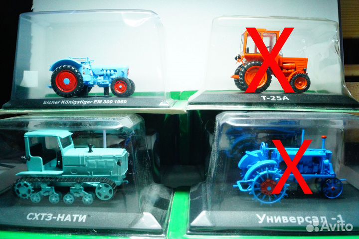 Тракторы модели Hachette Collections Масштаб 1:43