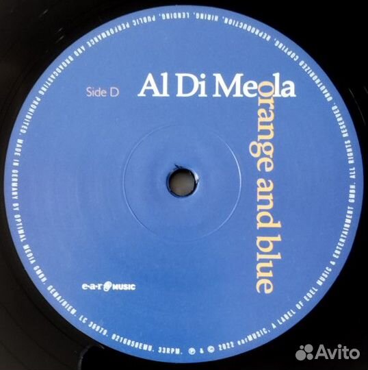 Виниловая пластинка Al Di Meola - Orange And Blue
