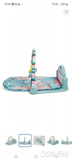 Развивающий коврик с пианино