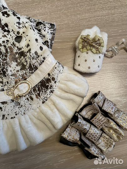 Нарядный зимний комплект для собак