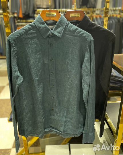 Льяная рубашка мужская trussardi