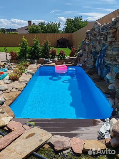 Бассейн 8*3*1,5 полный комплект с противотоком