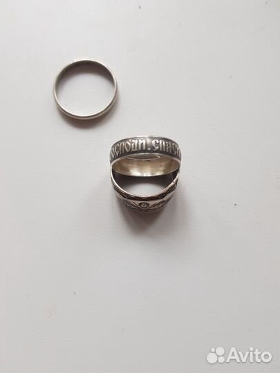 Кольца серебряные б/у