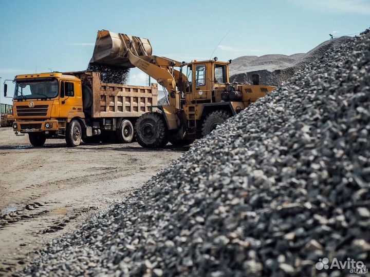 Щебень, гравий с доставкой от 1 куба (1237)