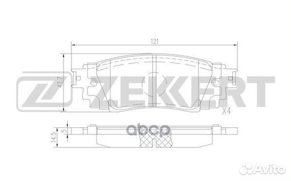 Колодки торм. диск. задн. Toyota Camry (V70) 1