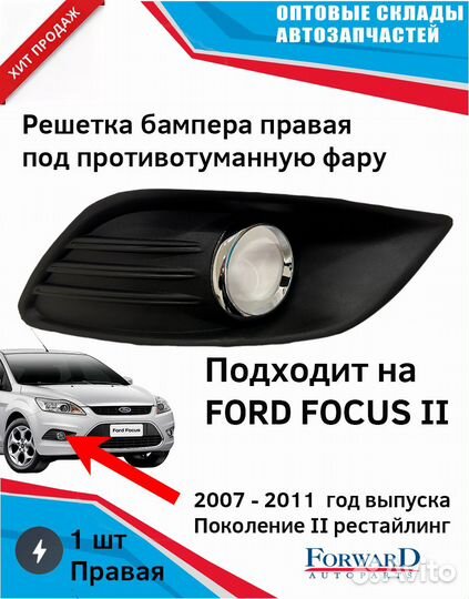 Накладка противотуманной фары (птф) правая Ford Fo