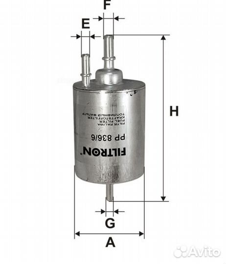 Filtron PP836/6 Фильтр топливный VW group