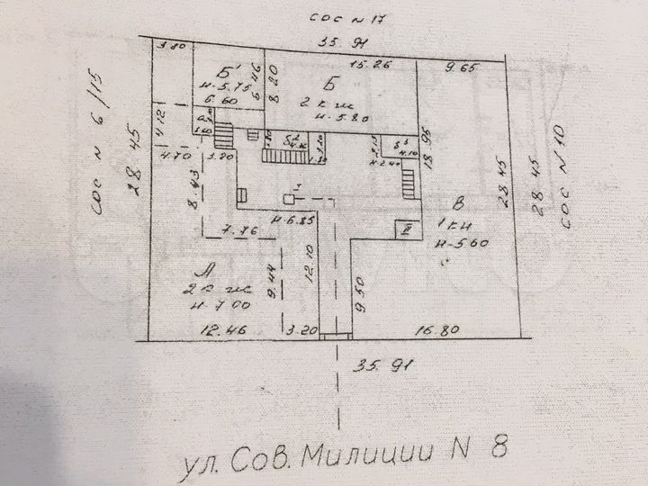 Свободного назначения, 55 м²
