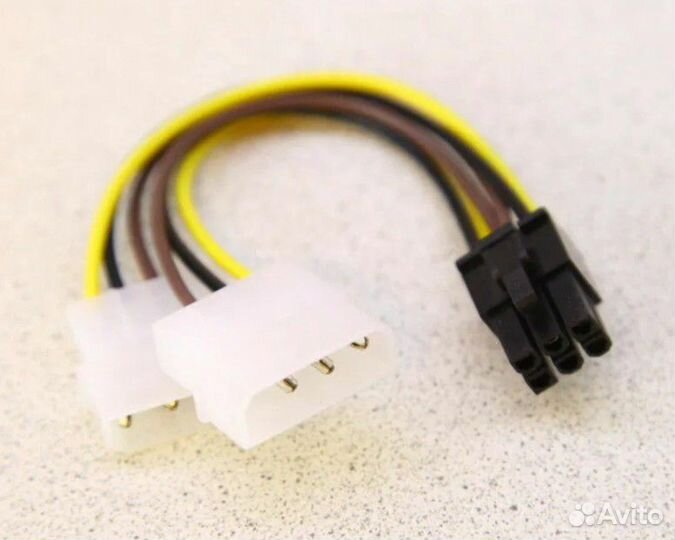 Переходник 6(8) пин на 2х(6+2) пин, райзеры