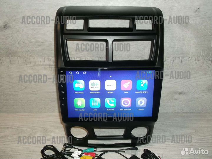 Магнитола 2DIN Kia Sportage 2 Android GPS WiFi