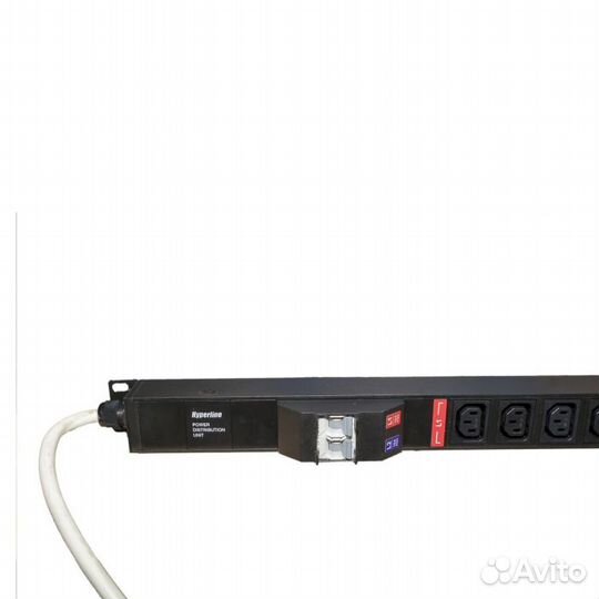 Hyperline SHE-20IEC-4biec-B-3PVB Блок розеток, вер