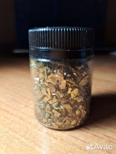 Стеклянная крошка золото