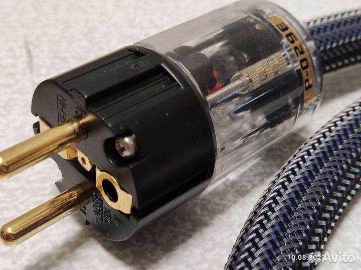 HI END медный кабель питания 1метр evro