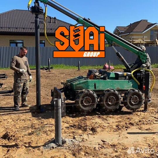 Винтовые сваи / Фундамент с установкой