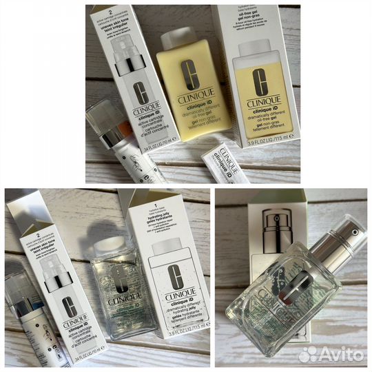 Clinique лосьон желе концентрат наборы