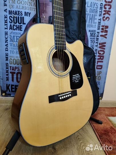 Гитара новая электро акустика Fender cd60