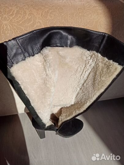 Женские зимние сапоги 37 натуральная замша