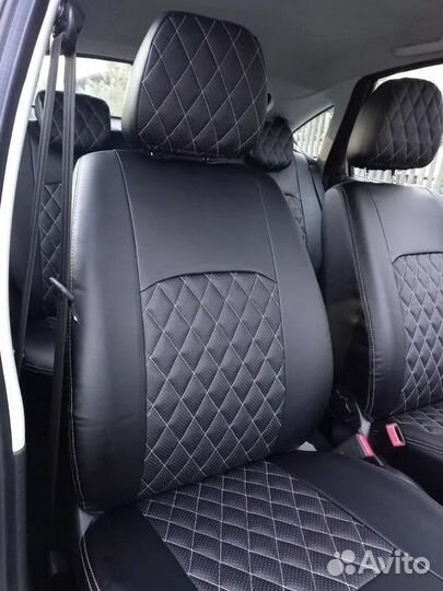 Чехлы на сиденья экокожа Рио 3 2011-2017г