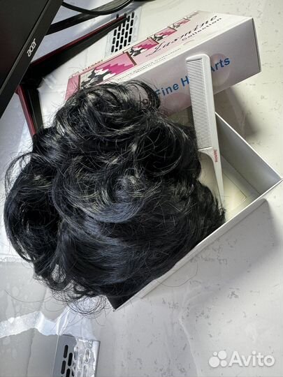 Парик из натуральных волос с имитацией кожи головы