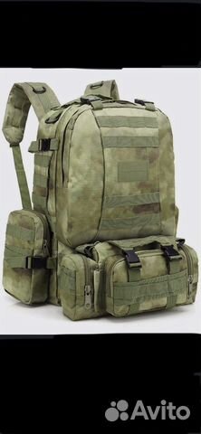 Тактический рюкзак с навесами 50л+5л