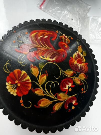 Шкатулка круглая СССР