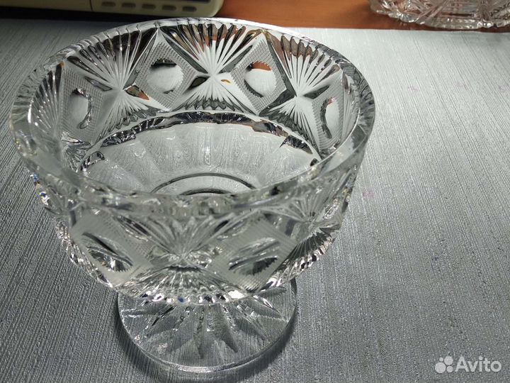 Салатницы, конфетницы. Хрусталь СССР для кухни