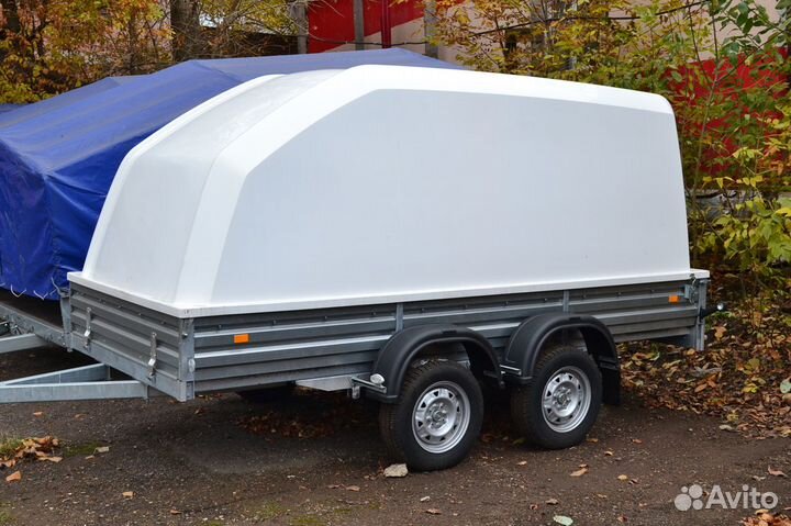 Прицеп с крышкой мзса 817732.012 Н1500мм двухосный