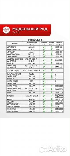 Ремкомплект ограничителей дверей Mitsubishi lancer