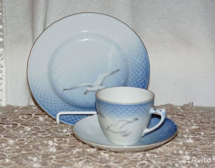 Коллекционные чайные пары и трио. Англия. Антик