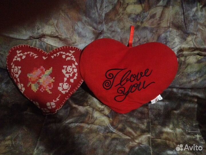 Подушки-сердечки