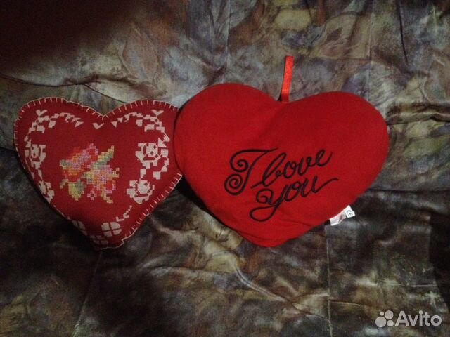 Подушки-сердечки