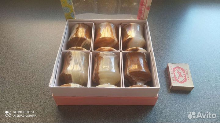 Наборы рюмок из оникса новый