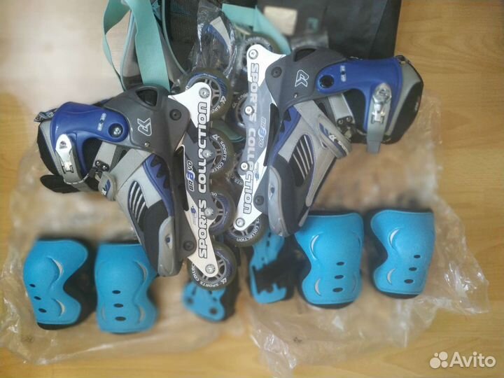 Роликовые коньки + защита+ сумка