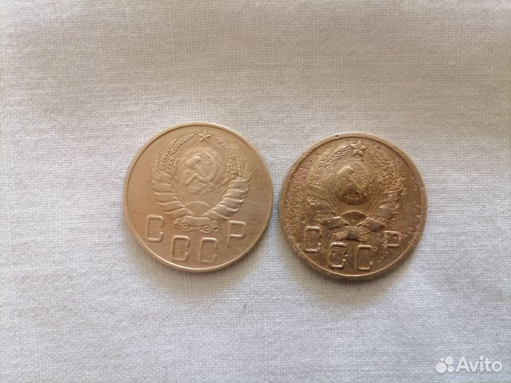 Монета 5 копеек 1935 и 1938 год СССР -редкие