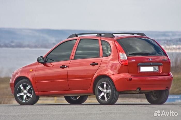 Рейлинги Калина хетчбэк с поперечинами черный