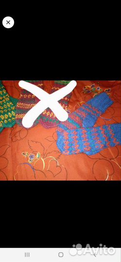 Варежки женские ручной работы