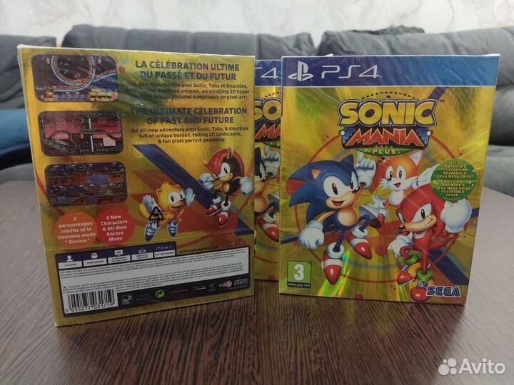 Sonic Mania Plus PS4/PS5 диск