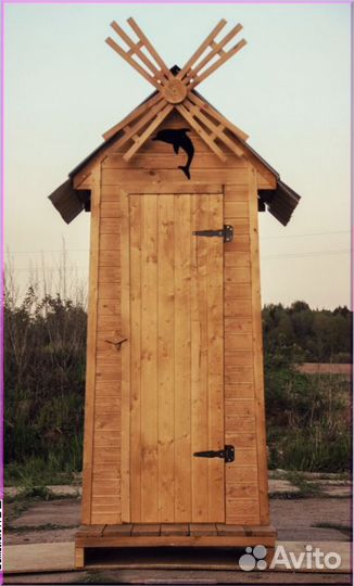 Уличный туалет деревянный VOW