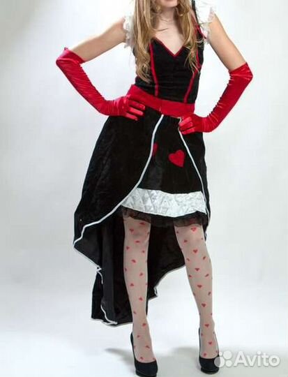 Костюм королевы красной черви на хэллоуин