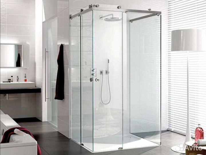 Стеклянные перегородки для душа