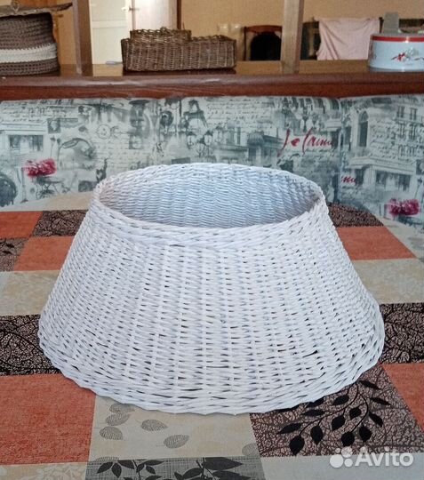 Плетёная юбочка для Новогодней ёлки