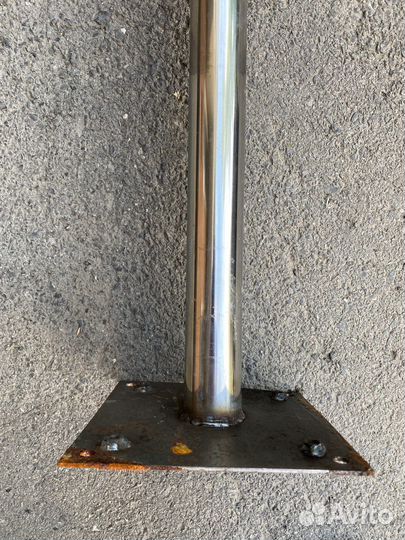 Хромированная труба опора