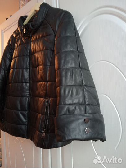 Зимняя куртка из натуральной кожи